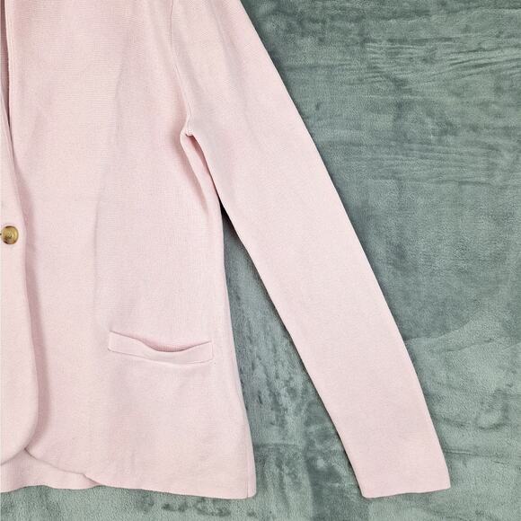 J Crew Blazer Small Pink Schoolboy Sweater Preppy Classic Minimalist‎ Academia - Picture 3 of 10